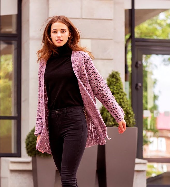 вязаный кардиган