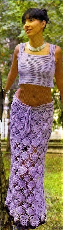 crochet knitted suit