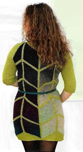 вязаное платье крючком