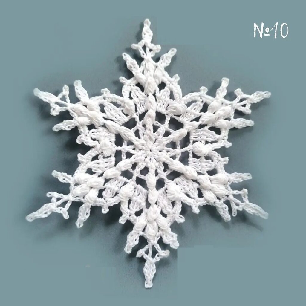 knitted snowflake