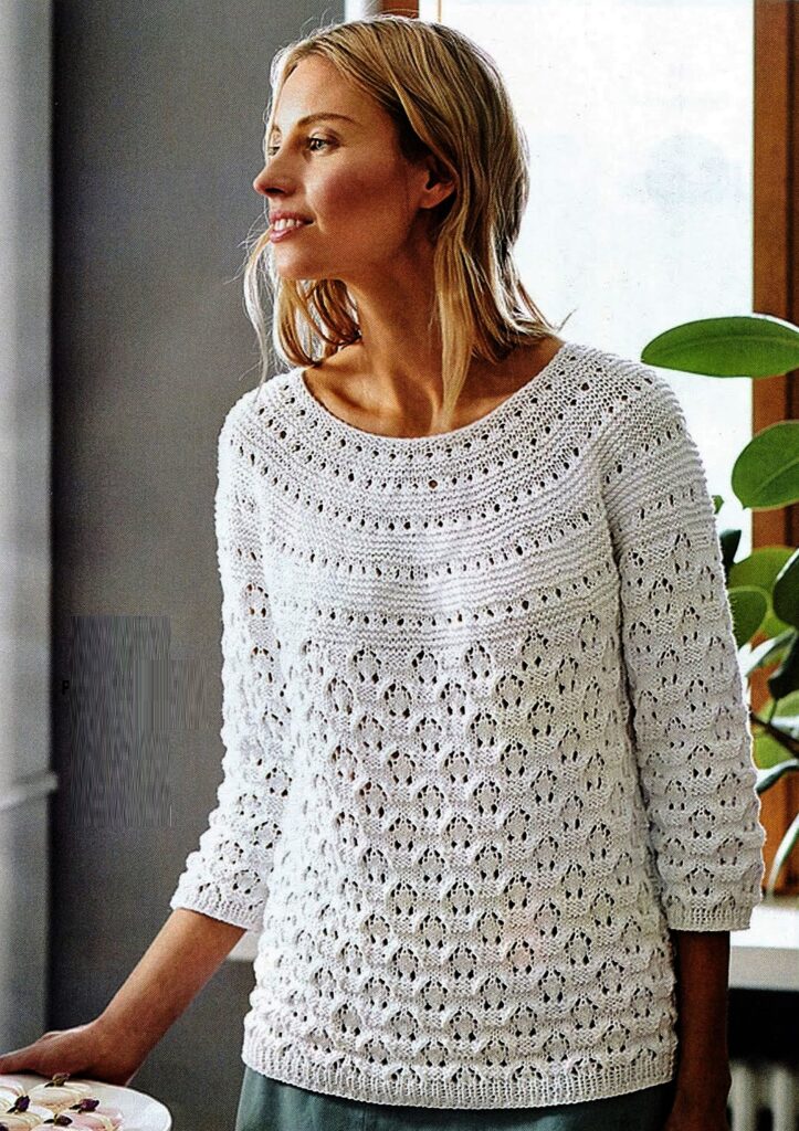 Женские пуловеры спицами - схемы с описанием