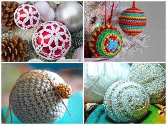 crochet christmas ball