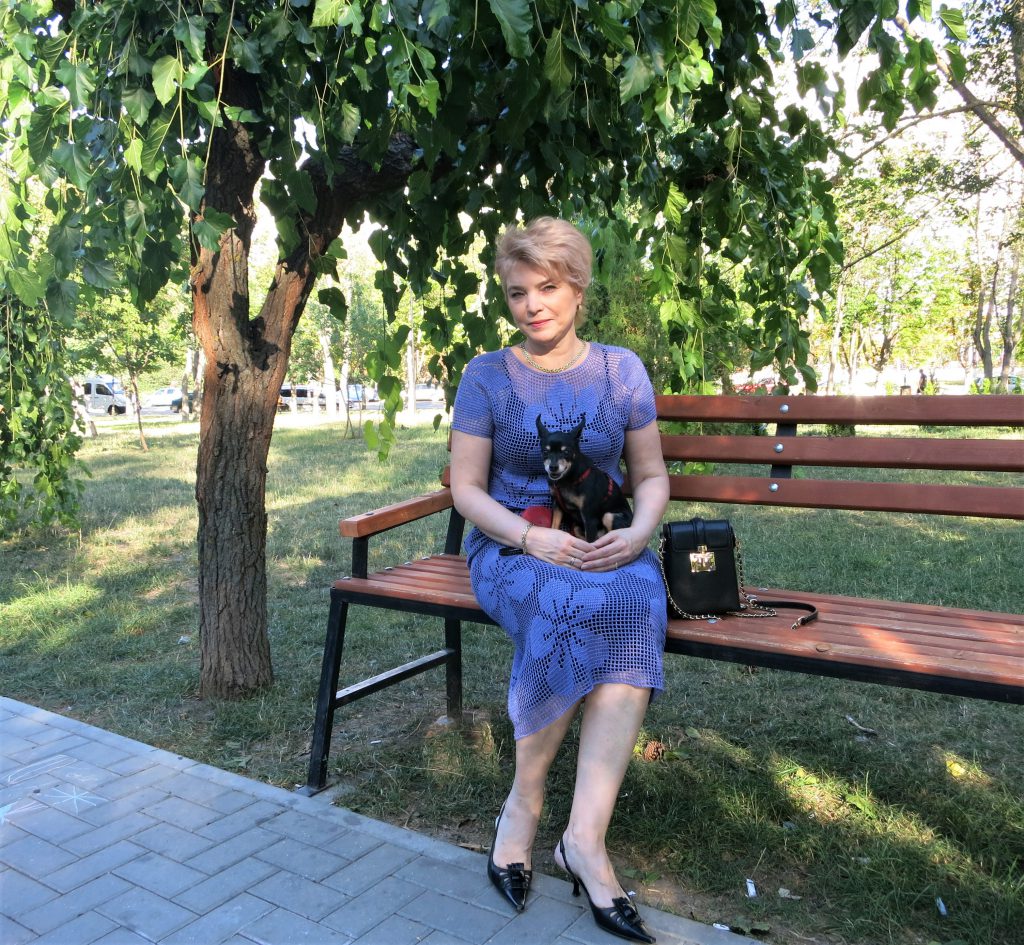 вязаное платье крючком