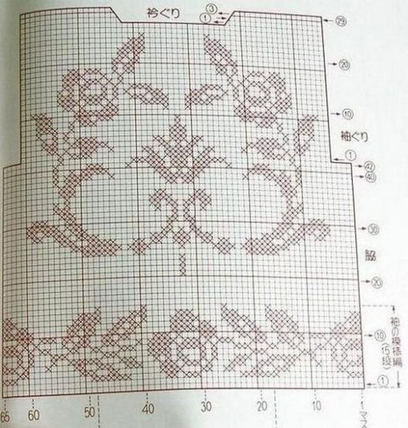 Вязание крючком филейное вязание розы схемы