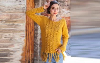 вязаный пуловер