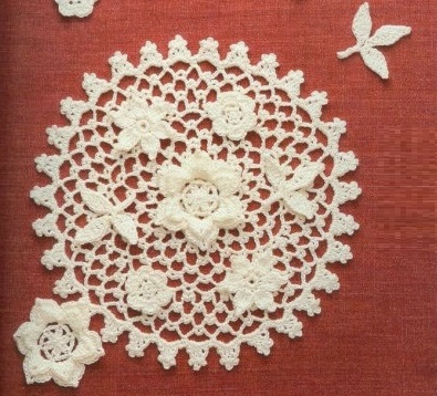crochet floral motifs