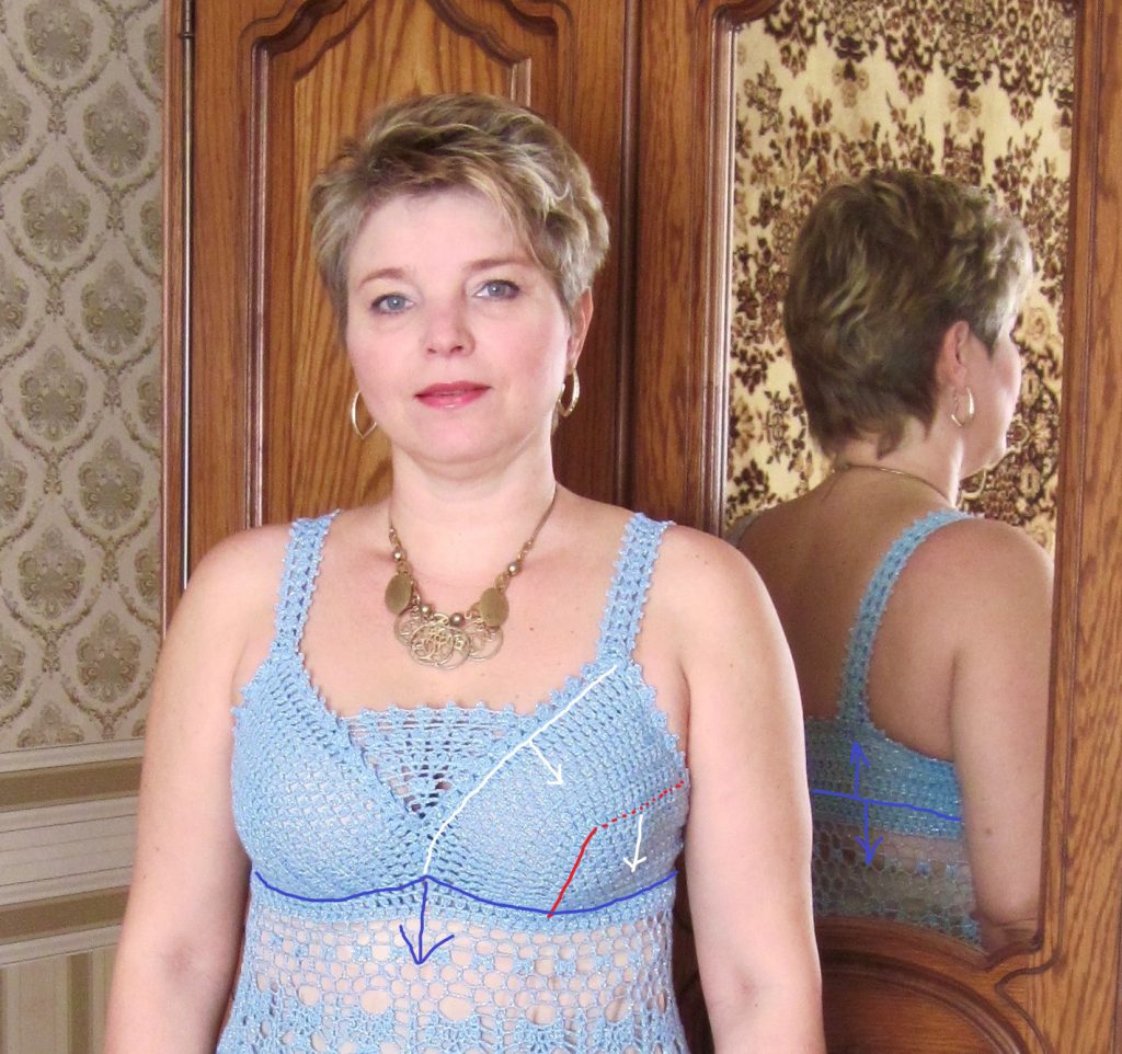 вязаное платье