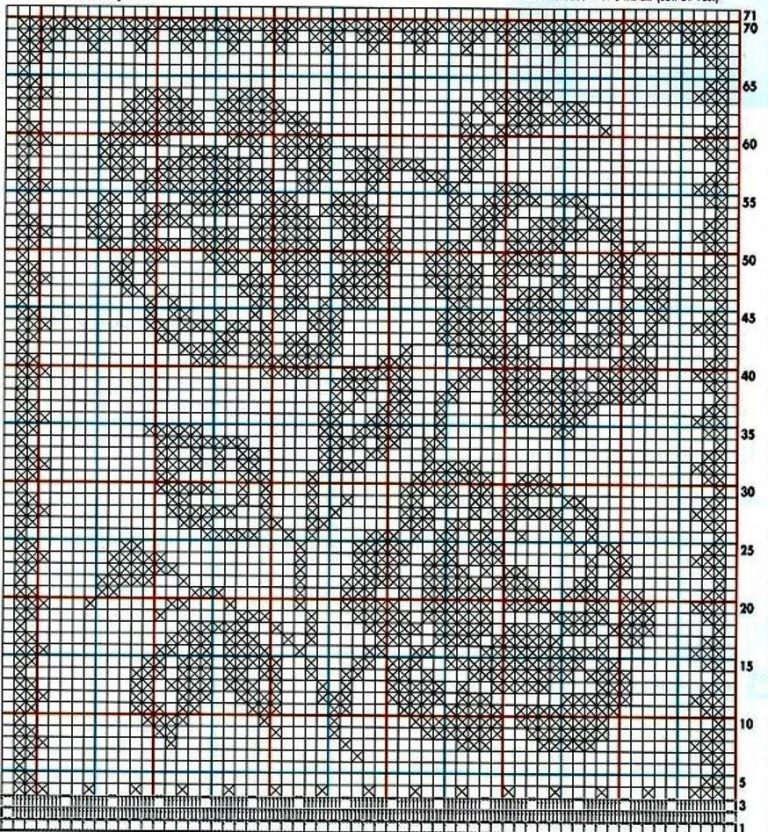 Вязание крючком филейное вязание розы схемы
