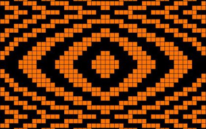 схема филейного вязания