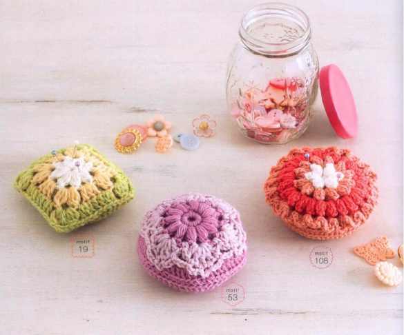 round crochet motifs