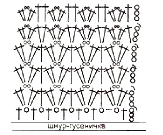 схема вязания крючком