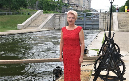 вязаное платье крючком