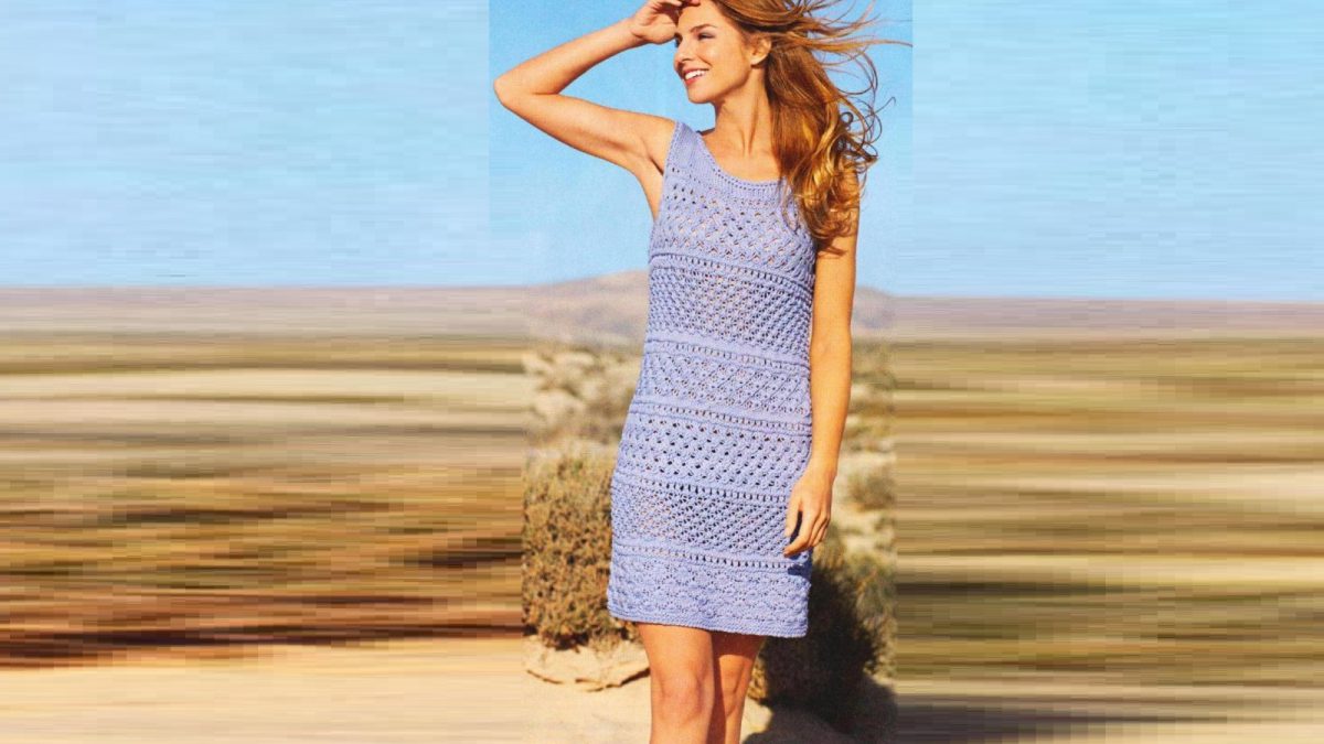 Blue dress “Mixed patterns”