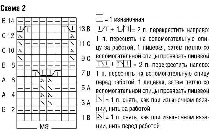 узоры спицами