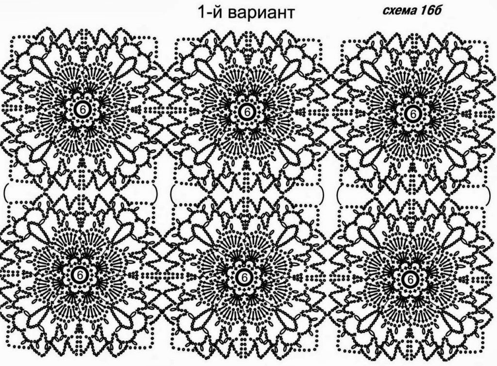 схема вязания крючком