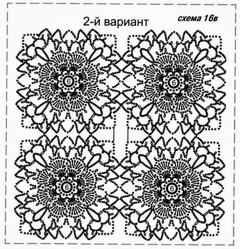 схема вязания крючком