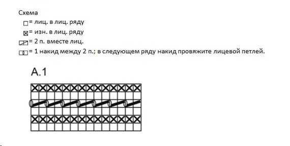 узоры спицами