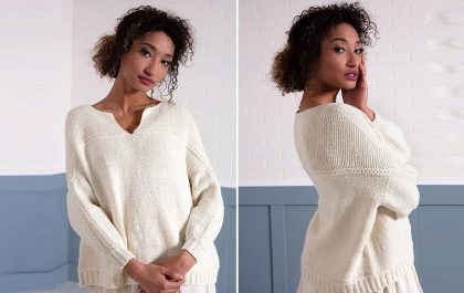 вязаный пуловер