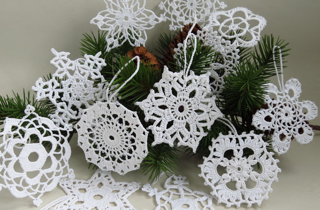 Crocheted snowflakes. Part 6.