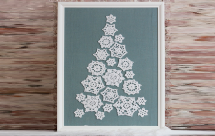 схема снежинок крючком