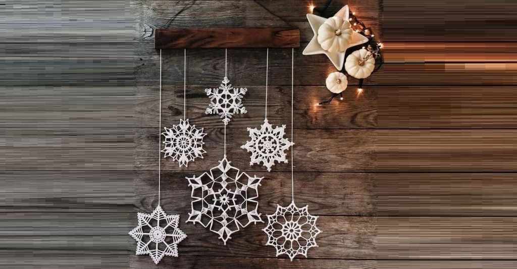 Crocheted snowflakes. Part 3.