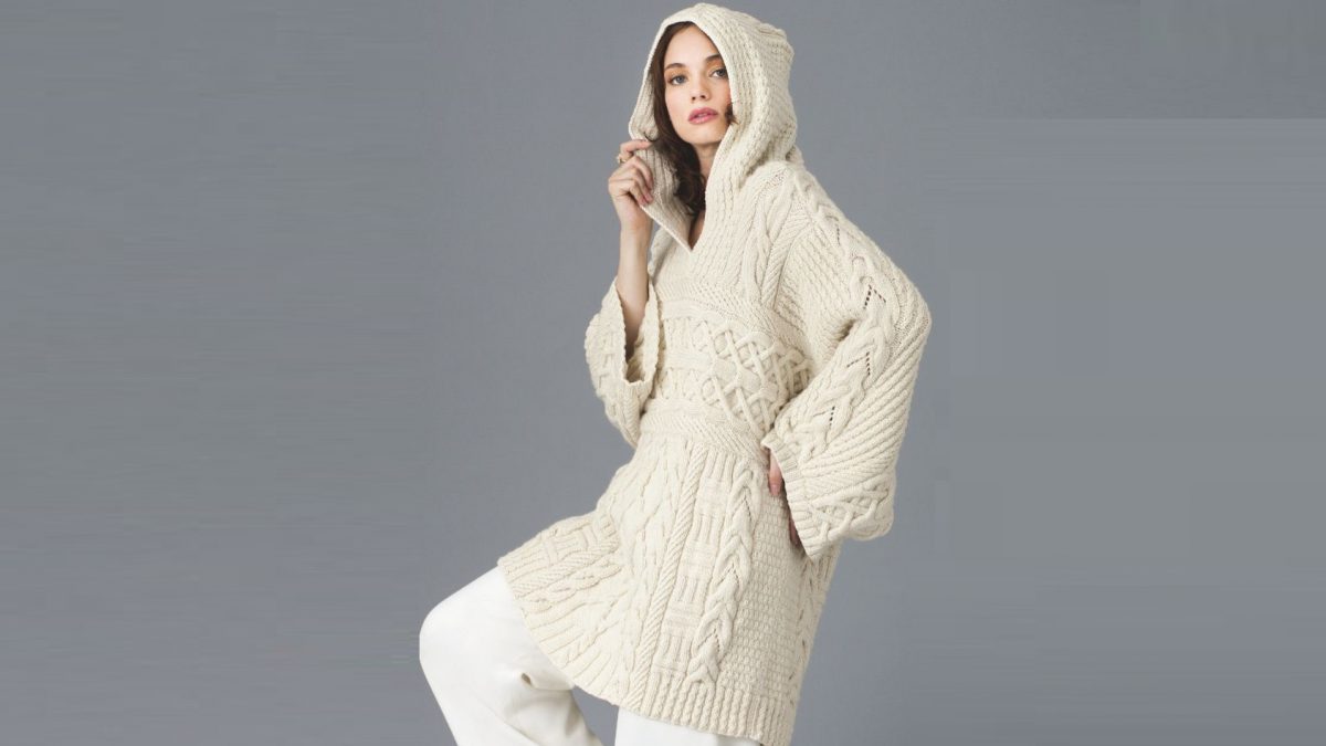 Loose pullover with hood