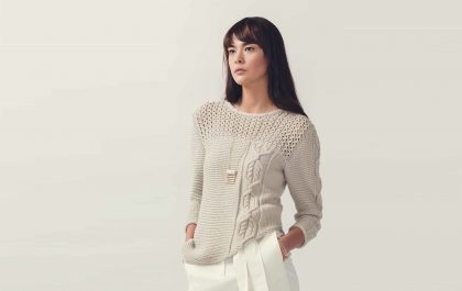 вязаный пуловер