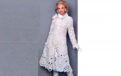 вязаное пальто