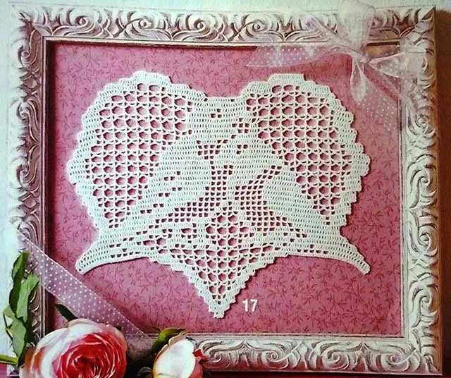 вязаные сердечки
