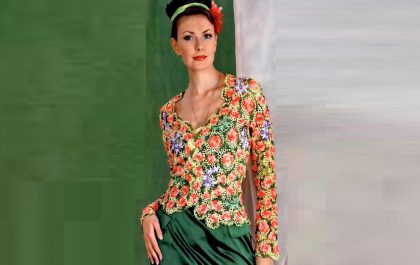 вязаный жакет