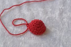 вязаные сердечки
