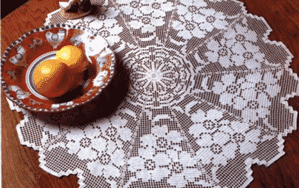 вязаные салфетки