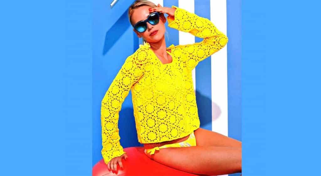 Пуловер с длинными рукавами