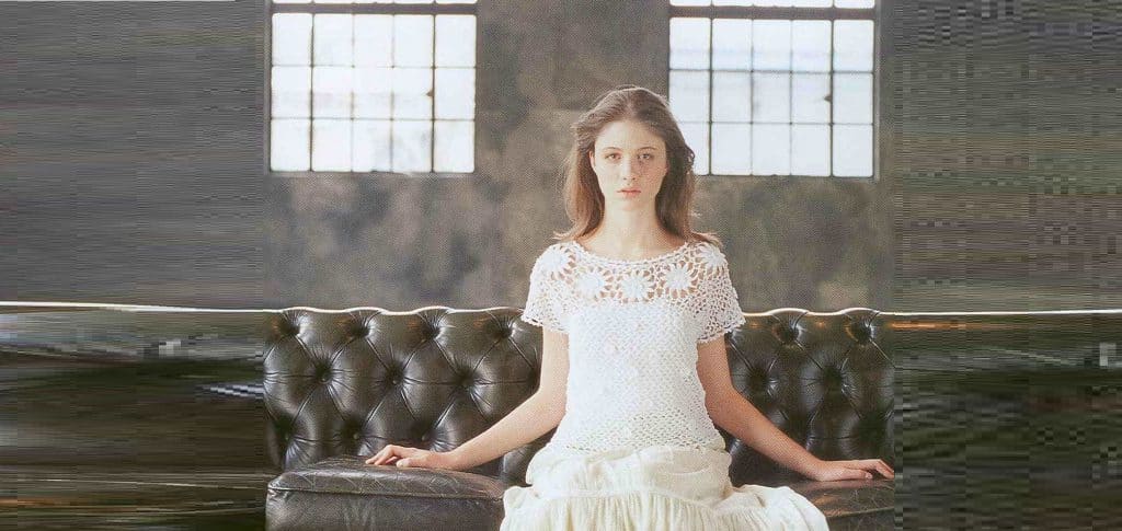 Топ на круглой кокетке