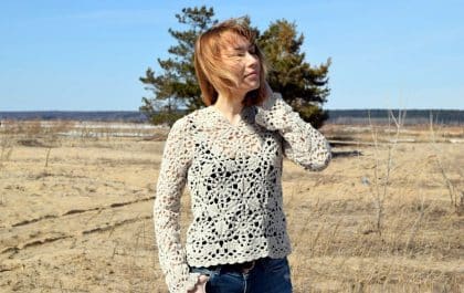 вязаный пуловер