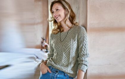 вязаный пуловер