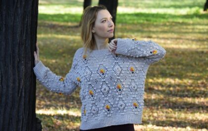 вязаный пуловер