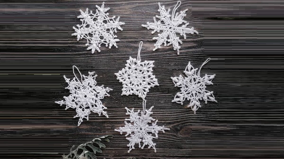 Crochet snowflakes. Part 11