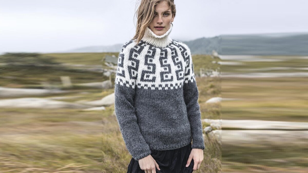 Sweater with “Runes” pattern