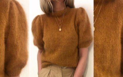 вязаный пуловер