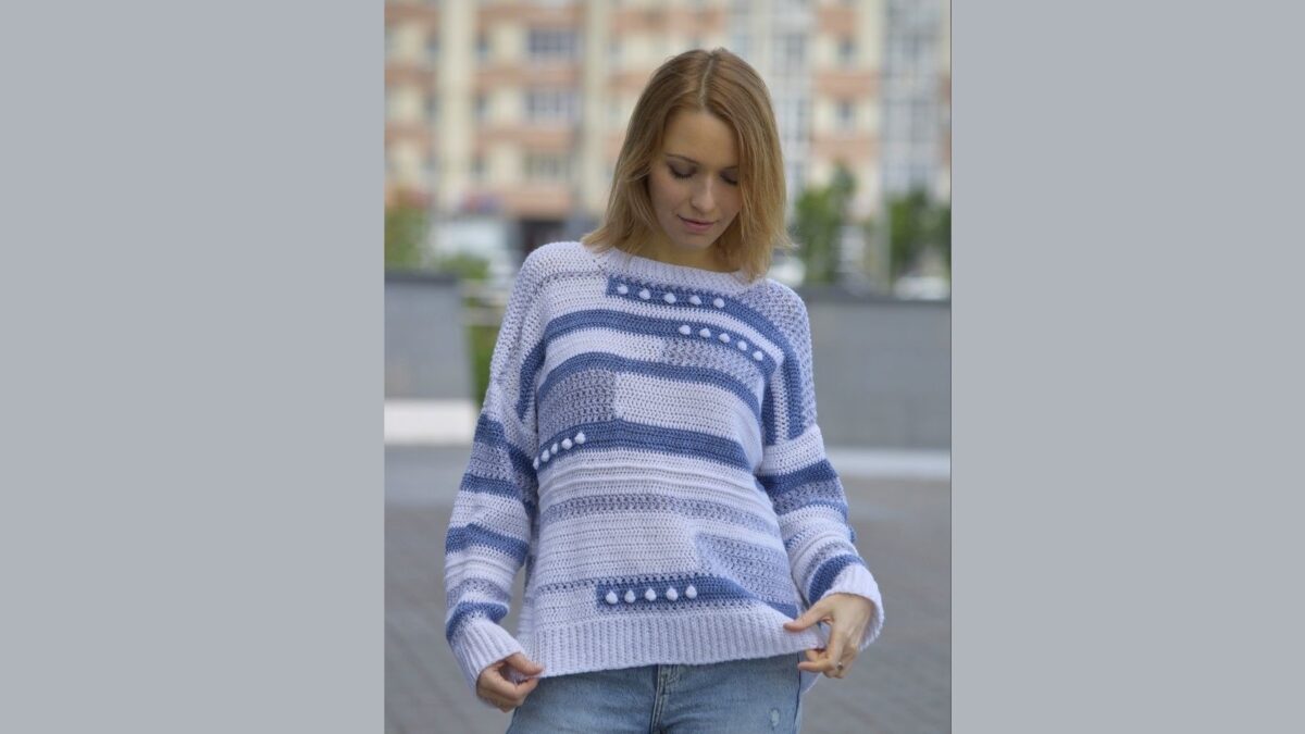 Пуловер «Речной деним»