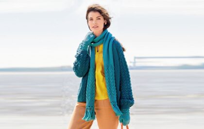 вязаный кардиган