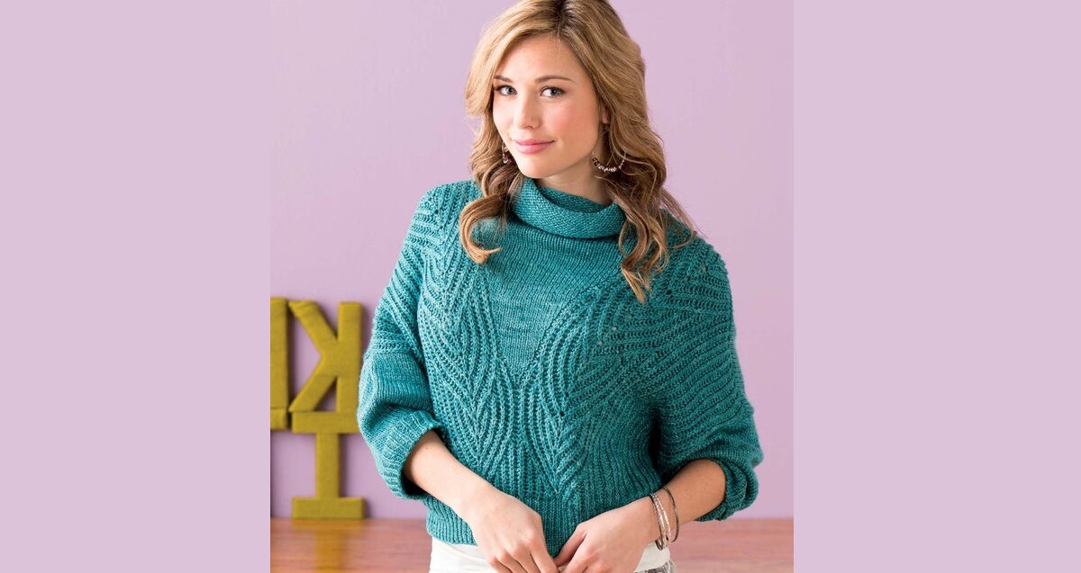 Blue spruce – loose knitted pullover