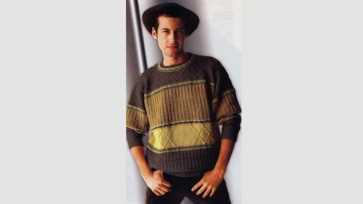 Мужcкой пуловер Lozere с ромбами