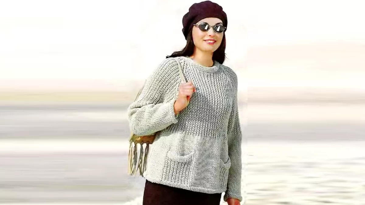 Пуловер с рукавом реглан