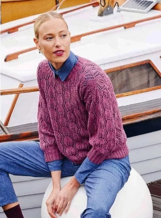 Кружевной пуловер