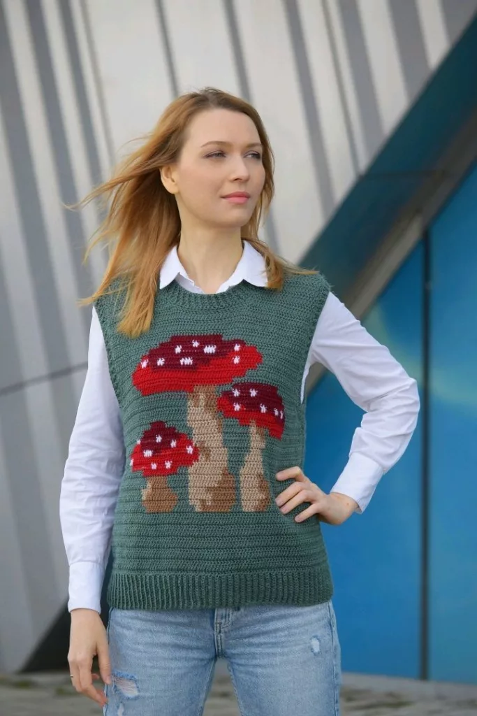 knitted vest