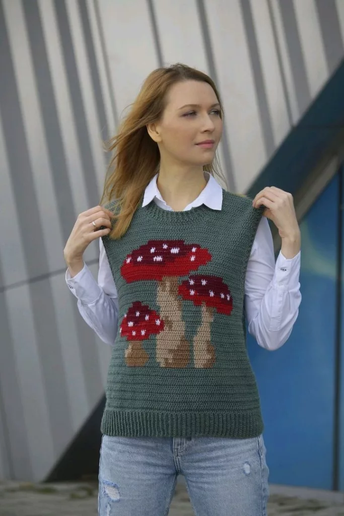 knitted vest