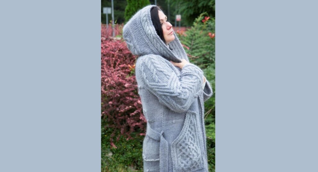 Cardigan with hood