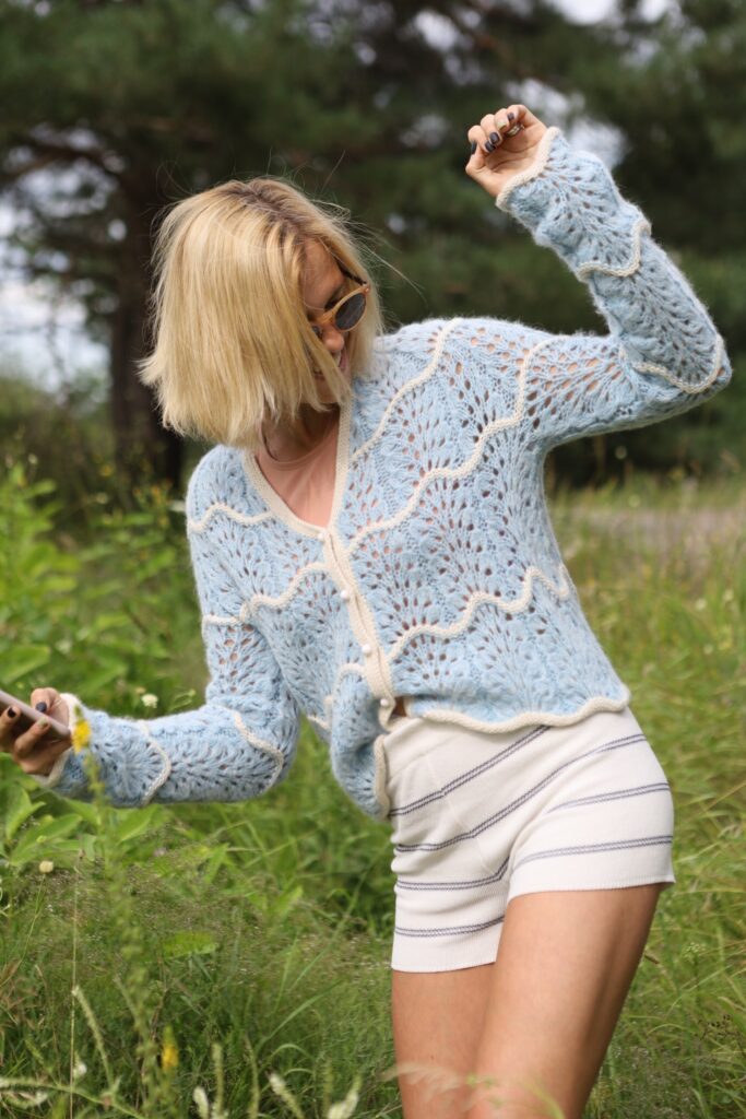 knitted cardigan